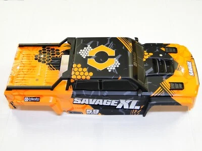 NEW HPI SAVAGE XL 5.9 RTR Body Factory Painted ORANGE +Decals HXL5O - Image 1 of 4