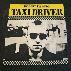 Vintage 90s Y2K Taxi Driver Movie Promo T-Shirt Robert DeNiro Martin Scorsese L - Picture 1 of 7