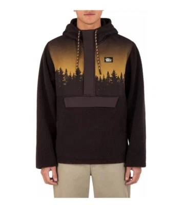 CHAQUETA HURLEY PARA HOMBRE EVERGREEN BURRITO ANORAK 1/2 Cremallera Capucha Talla M Venta al por menor $100 Foto 1 de 2