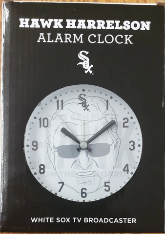 Hawk Harrelson Alarm Clock Chicago White Sox New in Box Cover