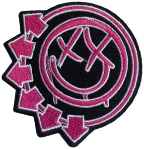 BLINK-182 - Pink Neon Six Arrows Smile - 8 x 8 cm - Patch - 169738 - Picture 1 of 1