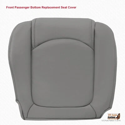 Chevy Traverse 2009-2012 parte inferior de pasajero cubierta de asiento de cuero genuino gris Foto 1 de 4