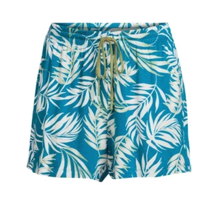 Joyspun Women's knit Sleep Shorts drawstring tie Ultra-soft Pull-on Large Blue - Picture 1 of 5