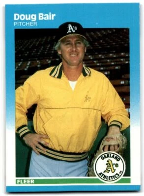 1987 Fleer Doug Bair Oakland Athletics #386 - Image 1 of 2