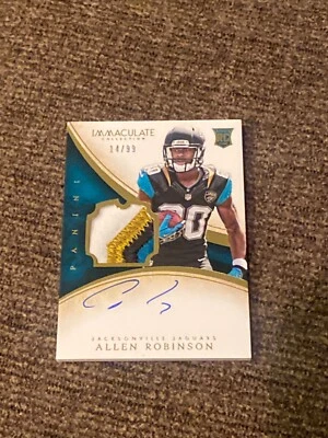 Allen Robinson 2014 immaculate patch auto autograph #123 14/99 - Image 1 of 2
