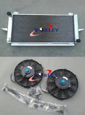Aluminum Radiator For Ford Escort Sierra RS500 /RS Cosworth 2.0 GB 82-97 + FANS - Image 1 of 4