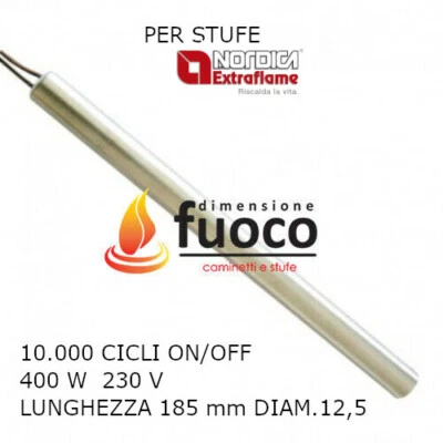 HT CANDELETTA NORDICA EXTRAFLAME STUFA LUCREZIA DIADEMA LILIANA HP15 HP22 - 1038