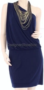 LAUNDRY by Shelli Segal Designer Midnight Blue Cocktail Dress US 8 - Picture 1 of 2
