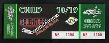Cowichan Valley Capitals--2018-19 Child Hockey Ticket--BCHL