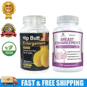 1 bottle breast enhancement+1 bottle female buttock enlargement health tablet - Picture 1 of 11