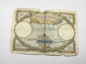 Billet France 50 Francs Luc Olivier Merson 8-10-1929 (9-21/1) - Bild 1 von 2