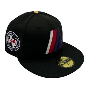 New Era 59Fifty Houston Astros Hat Cap 7 3/4 Black 40th Anniversary Patch Retro - Picture 1 of 9
