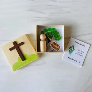 Creative Easter Gift Set Holy Week Box DIY Resurrection Game Storytelling Ki _tm - Afbeelding 1 van 5