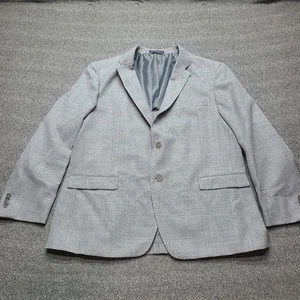 Tommy Hilfiger Blazer Herren 48R Grau Wollmischung Zwei Knopf Mantel Kerb Revers - Bild 1 von 10