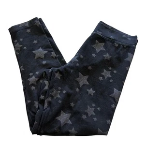 365 Kids Black Star Print Leggings Size 8 - Picture 1 of 2