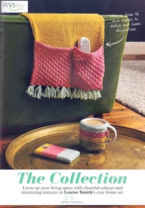 KNITTING PATTERN MUG-HUG REMOTE-HOLDER & PHONE-CASE HOME ARAN SKM M8A - Picture 1 of 1