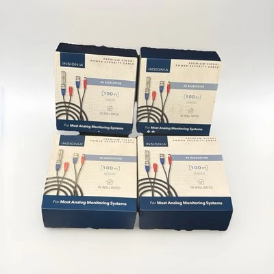 Insignia 100' 4K Ultra HD Premium Video Power cable Analog Cable CCTV Camera - Image 1 of 4