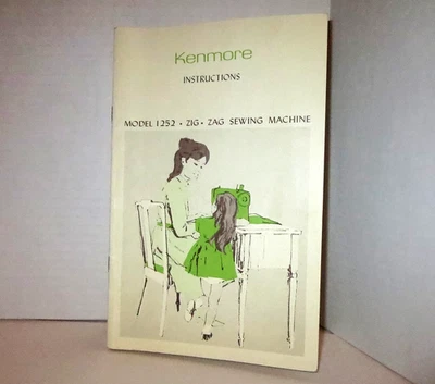 Manual del propietario de máquina de coser Kenmore Zig-zag vintage - Modelo #1252 Foto 1 de 4