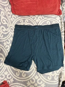 SKIMS SIZE 2X Teal Women’s sleep boxers boxer shorts NWT 2XL - Picture 1 of 8