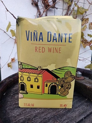10 Liter wohlklingend+wohlschmeckn Dante Bag in Box  Rotwein beschädigter Karton - Bild 1 von 4