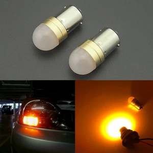 2pcs Amber 1156 7506 1156A Turn Signal Lights LED Bulbs Car Truck P21W BA15S S25 - Picture 1 of 10
