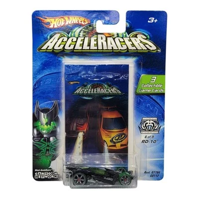 2004 Hot Wheels AcceleRacers RD-10 Racing Drones Cartoon 1:64 Diecast NEW - Image 1 of 4