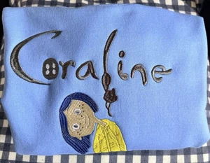 Nueva Sudadera CORALINE Bordada Cuello Redondo GRANDE - Imagen 1 de 1