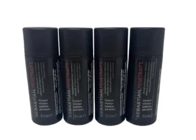 SEBASTIAN PENETRAITT PROFESSIONAL SHAMPOO 4 X 50ML STRENGTHENING AND REPAIR - Image 1 of 2