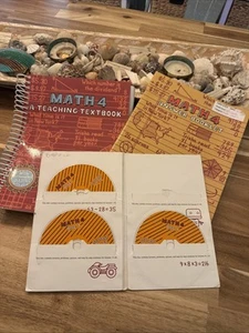 Teaching Textbooks Math Grade 4 Set w/Teaching CD-ROM Set Answer Book READ MORE - Picture 1 of 18