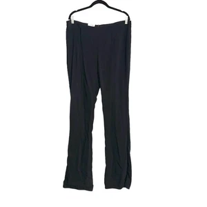 Co Collections Flat Front Black Straight Leg Pants XL - Picture 1 of 7