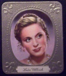 #36 Luise Ullrich 1936 Garbaty Passion Film Star Embossed Cigarette Card