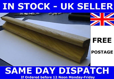 G-Pull Wooden Kitchen Cabinet Door Handle (Oak/Ash) - 18mm Width - Image 1 of 4