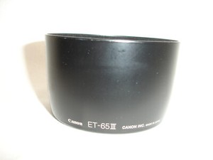 Canon ET-65 III Lens Hood 85mm f/1.8, 100mm f/2, 100-300mm USM, 135mm f/2.8 SF