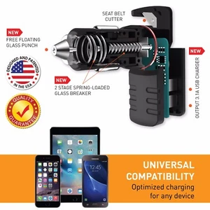 Ztylus Stinger Plus Black USB Emergency Escape EDC Tool Life-Saving Car Charger - Picture 1 of 8