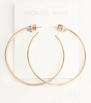 Pendientes de aro grandes en tono oro rosa MICHAEL KORS Foto 1 de 4