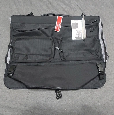SWISSGEAR 22" Carry On Folding Garment Travel Bag Black The Two Day Getaway New - Image 1 of 4