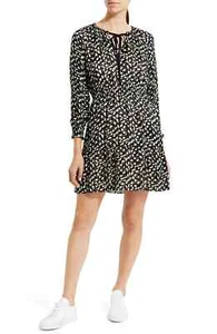 NWT Theory Confetti Print Long Sleeve Silk Blend Dress, Large, MSRP $415 - Picture 1 of 14