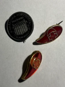 Lot of 3 American Red Cross Blood Donor Pins inc. 2 droplets - Picture 1 of 2