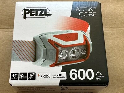 NEW PETZL ACTIK CORE 600 HEADLAMP COLOR RED FAST FREE SHIPPING
