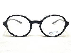 NEW Polo Ralph Lauren PH2189 5284 Mens Black & Red Round Eyeglasses Frames 49/21 - Picture 1 of 4