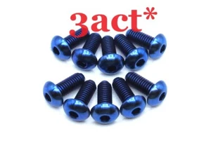 10 pcs Blue M5 x 12mm Titanium/Ti Bolt fit Elite Carbon FSA Giant Bottle Cage - Picture 1 of 4