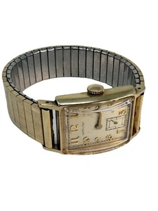 1952 Vintage Hamilton "Brockton" Model 10K Solid Gold Men Wristwatch Runs well - Picture 1 of 7