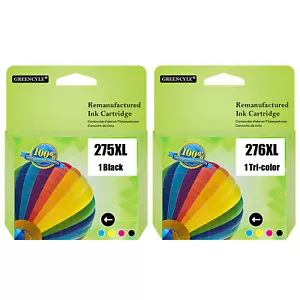 Compatible with 275 XL 276 XL Ink Cartridge FOR Canon PIXMA TS3500 TS3522 TS3520 - Picture 1 of 10