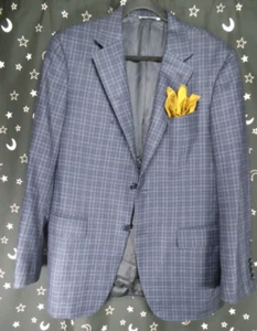 Canali Jacket Blazer Mens IT 52 US 42 Wool Plaid Surgeon Cuff Made in Italy - Picture 1 of 12