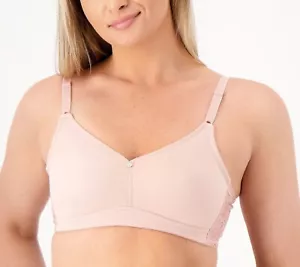 Sujetador Breezies Talla 34C Jacquard Espalda Suavizado Sin Forro Sin Alambres ASH ROSE A473390 - Imagen 1 de 2