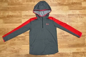 Under Armour Hoodie Unisex Children Sweatshirt Youth Medium YMD Gray Pullover - Picture 1 of 12