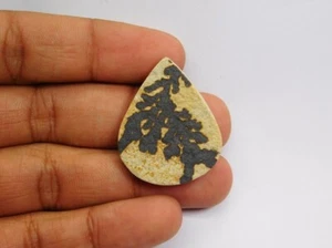 100% Natural Psilomelane Dendrita Druzy Cabujón Suelto Gema 39 Quilates ME-7294 - Picture 1 of 5
