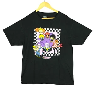 The Powerpuff Girls Cartoon Network T-Shirt Rowdyruff Boys Mojo Jojo Black Sz L - Picture 1 of 8