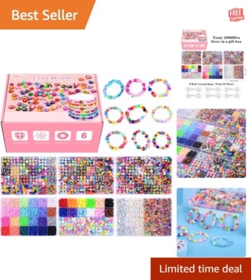 Juego de cuentas lindas definitivas de 10000 piezas: frutas, flores y dijes para joyería artesanal Foto 1 de 4