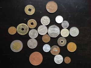 23 vintage Asian coins:QING DYNASTY,  (1736-1795), Taiwan braille coin 50 - Imagen 1 de 2